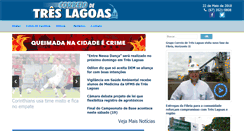 Desktop Screenshot of correiodetreslagoas.com.br