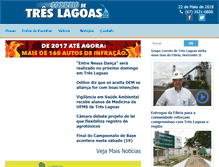 Tablet Screenshot of correiodetreslagoas.com.br